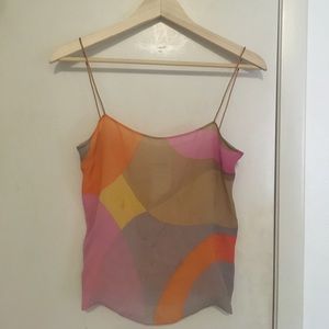 Authentic chanel silk summer top nice